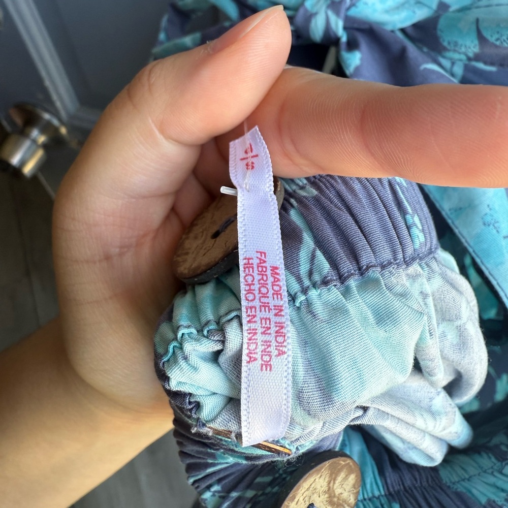 NWT Free People‎ Meet me in Maui floral printed ocean combo  mini dress size S - Picture 7 of 15